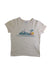 A Beige Short Sleeve T Shirts from Petit Bateau in size 8Y for girl. (Front View)