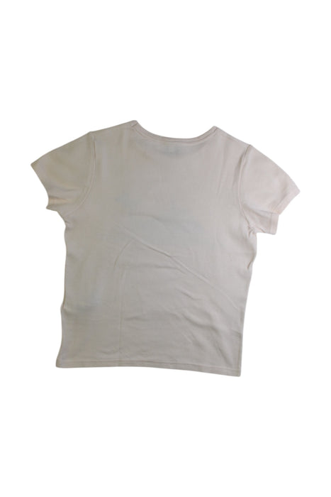 A Beige Short Sleeve T Shirts from Petit Bateau in size 8Y for girl. (Back View)