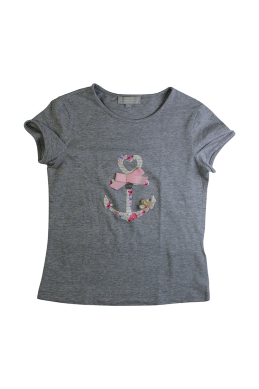 A Grey Short Sleeve Tops from Nicholas & Bears in size 8Y for girl. (Front View)