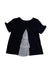 A Black Short Sleeve Tops from Comme Ca Ism in size 7Y for girl. (Back View)