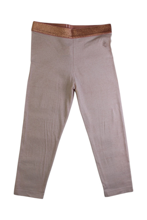 A Taupe Leggings from Petit Bateau in size 8Y for girl. (Front View)