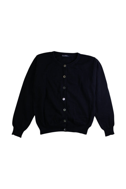 A Black Cardigans from Familiar in size 7Y for girl. (Front View)