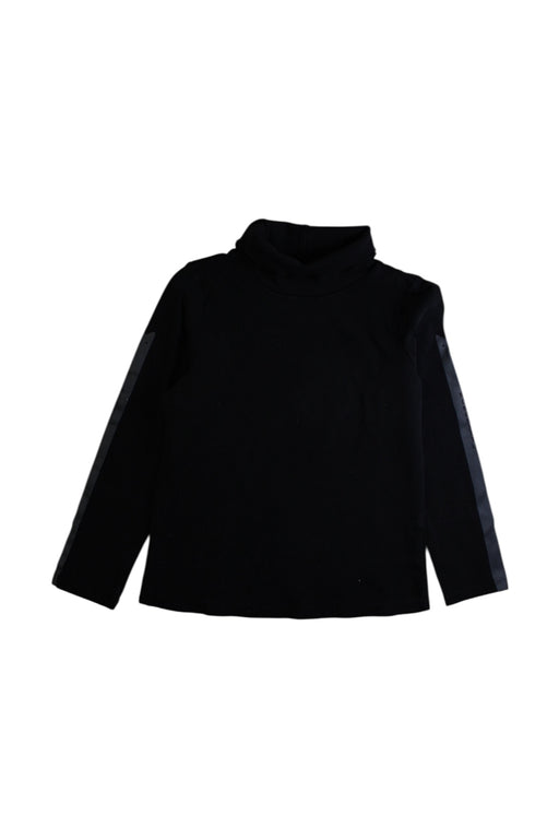 A Black Long Sleeve Tops from Momonittu in size 8Y for girl. (Front View)
