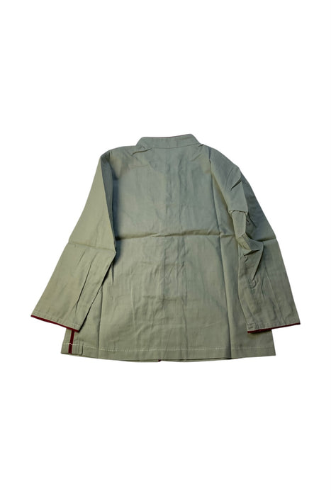 A Green Long Sleeve Tops from Little Valley in size 2T for boy. (Back View)