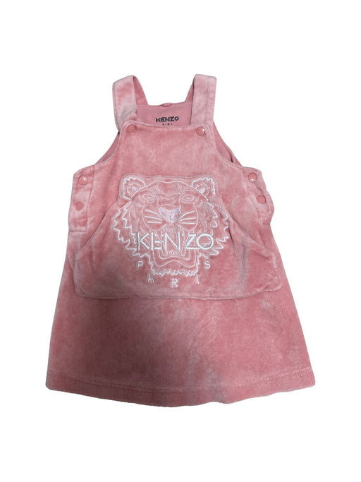 A Pink Overall Dresses from Kenzo in size 6-12M for girl. (Front View)