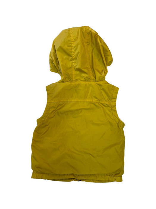 A Yellow Outerwear Vests from Moncler in size 3T for neutral. (Back View)
