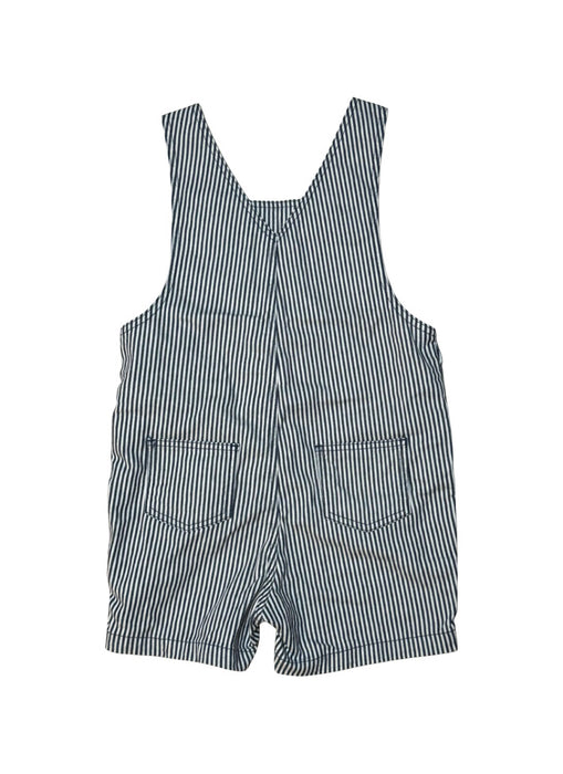 A White Overall Shorts from Petit Bateau in size 2T for boy. (Back View)
