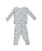 A Grey Pyjama Sets from Mori in size 12-18M for neutral. (Back View)