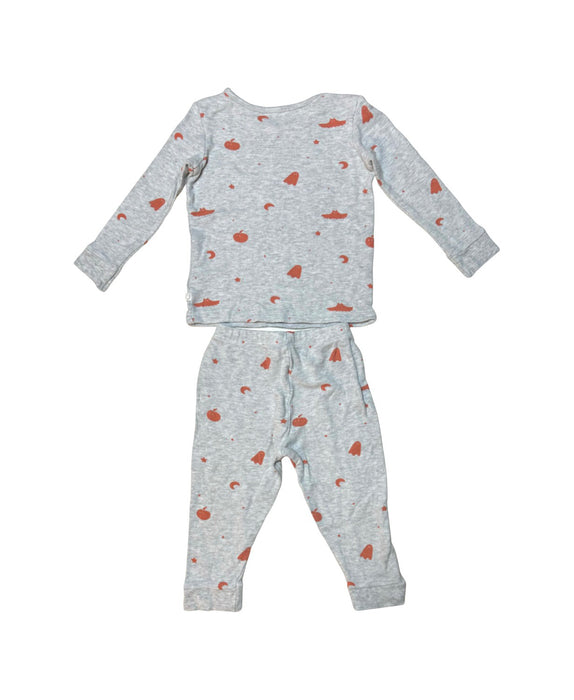 A Grey Pyjama Sets from Mori in size 12-18M for neutral. (Back View)