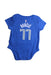 A Blue Short Sleeve Bodysuits from Nike in size 0-3M for boy. (Back View)