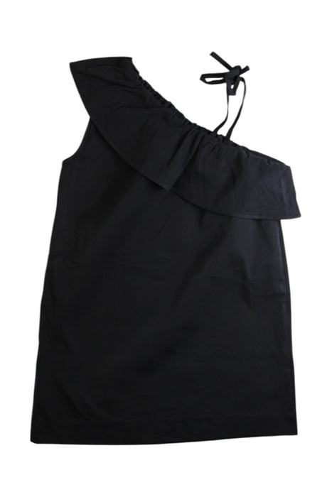 A Black Sleeveless Tops from Crewcuts in size 6T for girl. (Back View)