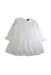 A White Long Sleeve Dresses from Velveteen in size 6T for girl. (Front View)