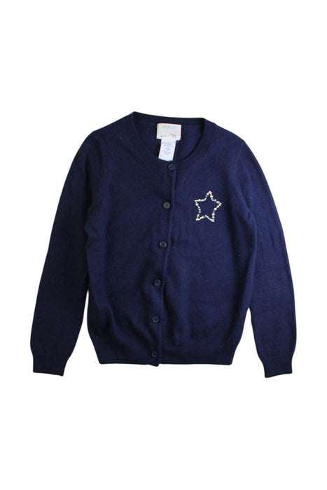 A Navy Cardigans from Crewcuts in size 6T for girl. (Front View)