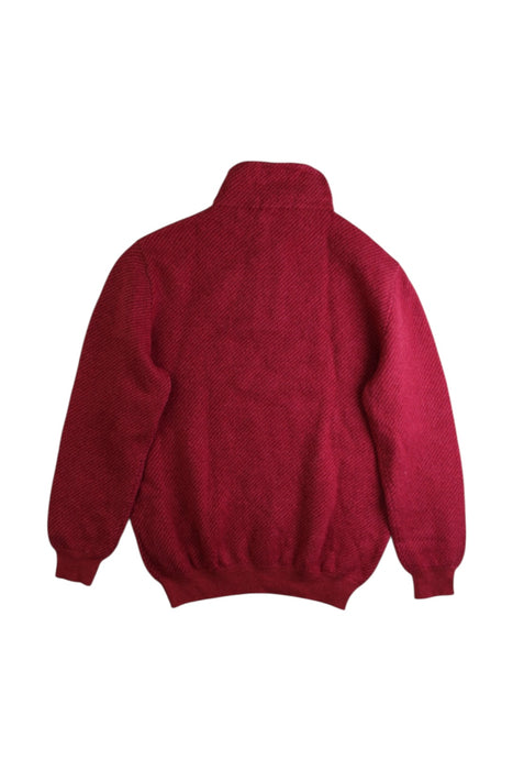 A Red Knit Sweaters from Loro Piana in size 6T for girl. (Back View)