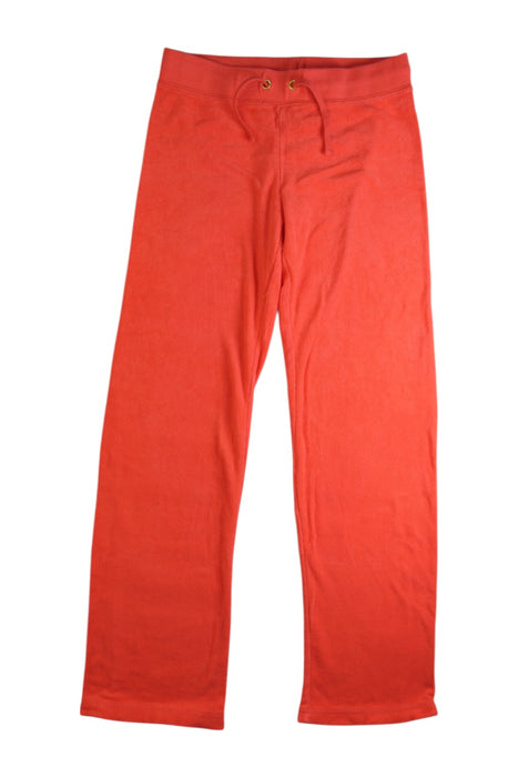A Red Sweatpants from Juicy Couture in size 10Y for girl. (Front View)