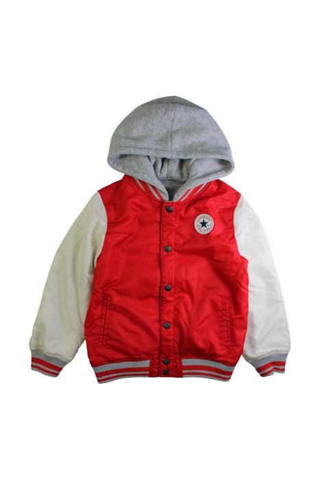 A Grey Lightweight Jackets from Converse in size 7Y for neutral. (Back View)