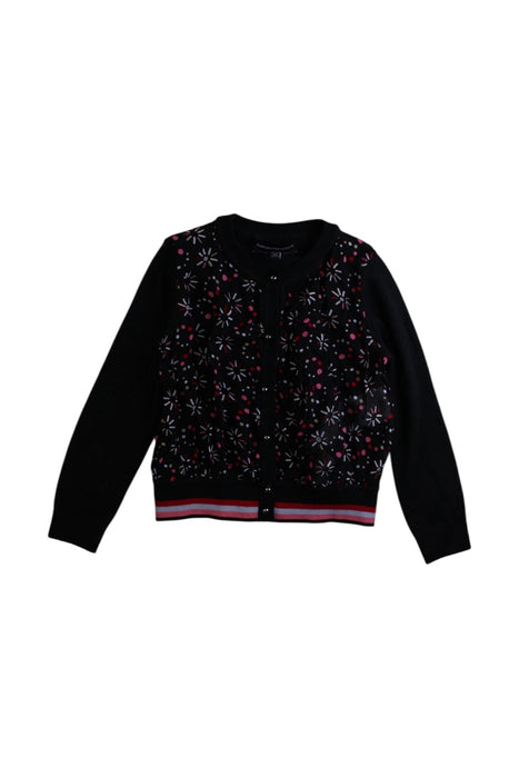 A Black Cardigans from Emporio Armani in size 4T for girl. (Front View)