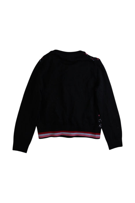 A Black Cardigans from Emporio Armani in size 4T for girl. (Back View)