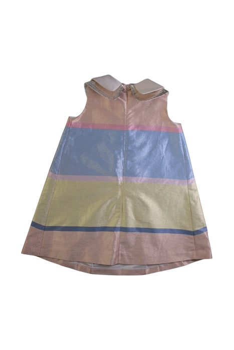 A Multicolour Sleeveless Dresses from Hucklebones in size 4T for girl. (Back View)