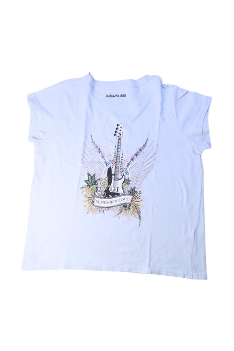 A White Short Sleeve T Shirts from Zadig & Voltaire in size 12Y for neutral. (Front View)