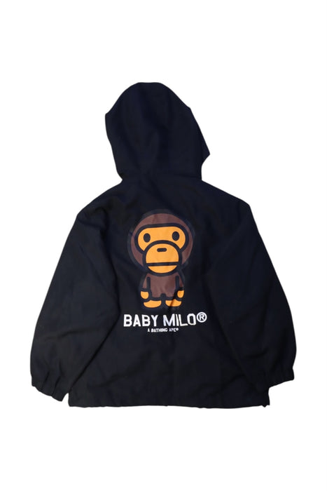 A Black Lightweight Jackets from Bape by A Bathing Ape in size 5T for boy. (Back View)