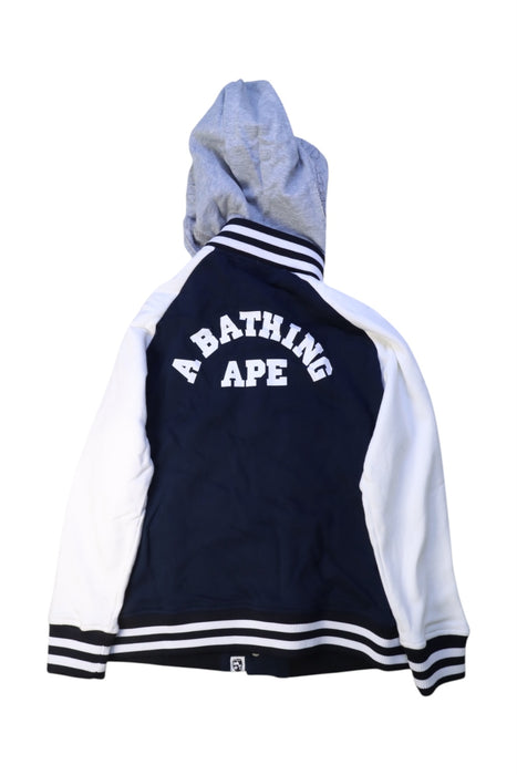 A Navy Lightweight Jackets from Bape by A Bathing Ape in size 10Y for boy. (Back View)
