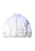 A White Puffer/Quilted Jackets from Moncler in size 12Y for neutral. (Front View)