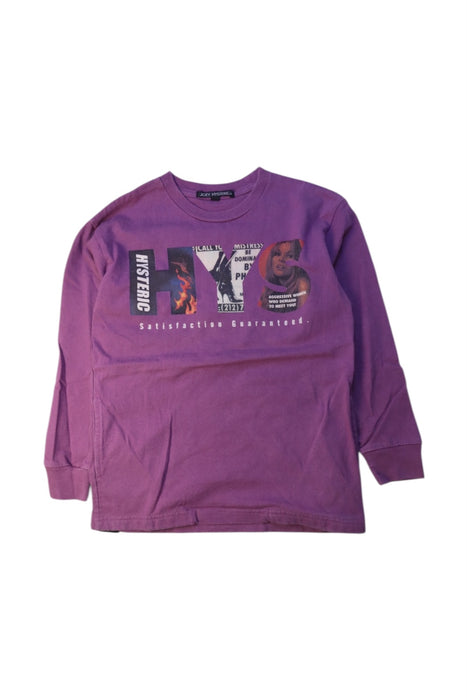 A Purple Crewneck Sweatshirts from Joey Hysteric in size 7Y for girl. (Front View)