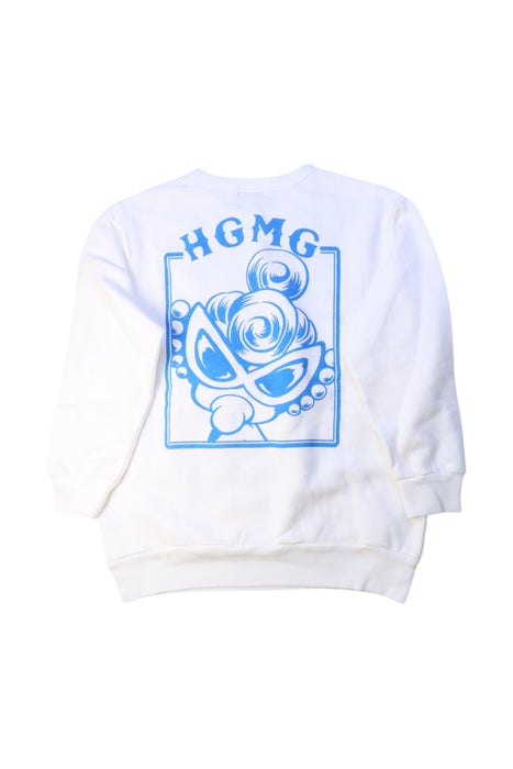A White Crewneck Sweatshirts from Hysteric Mini in size 5T for girl. (Back View)