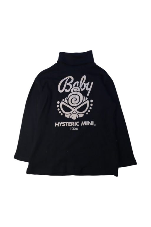 A Black Long Sleeve Tops from Hysteric Mini in size 5T for girl. (Front View)