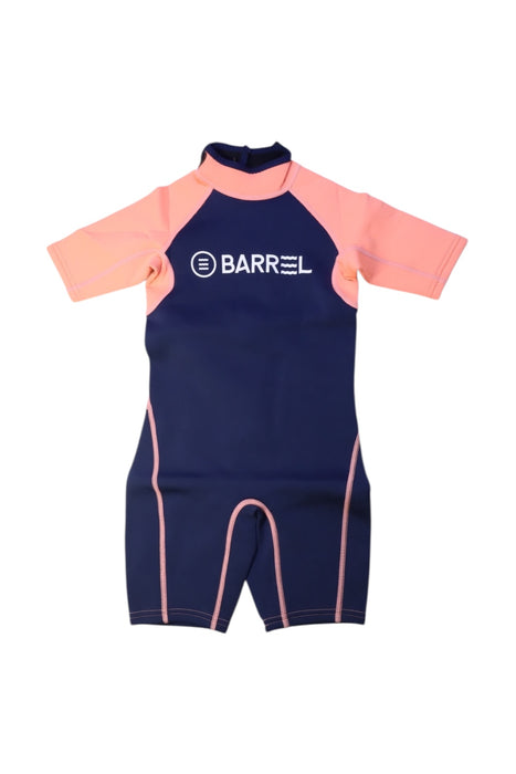 A Navy Wetsuits from Barrel in size 5T for boy. (Front View)
