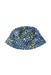 A Blue Sun Hats from Aigle in size 6T for girl. (Front View)