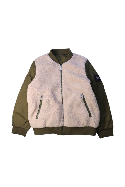 A Green Outerwear Vests from Aigle in size 8Y for boy. (Front View)