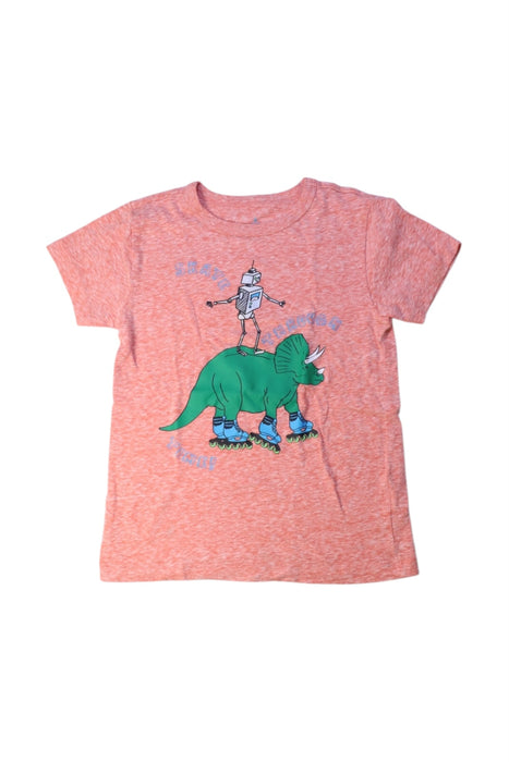 A Pink Short Sleeve T Shirts from Crewcuts in size 4T for boy. (Front View)