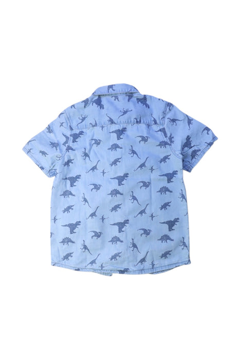 A Blue Short Sleeve Shirts from Vertbaudet in size 6T for boy. (Back View)