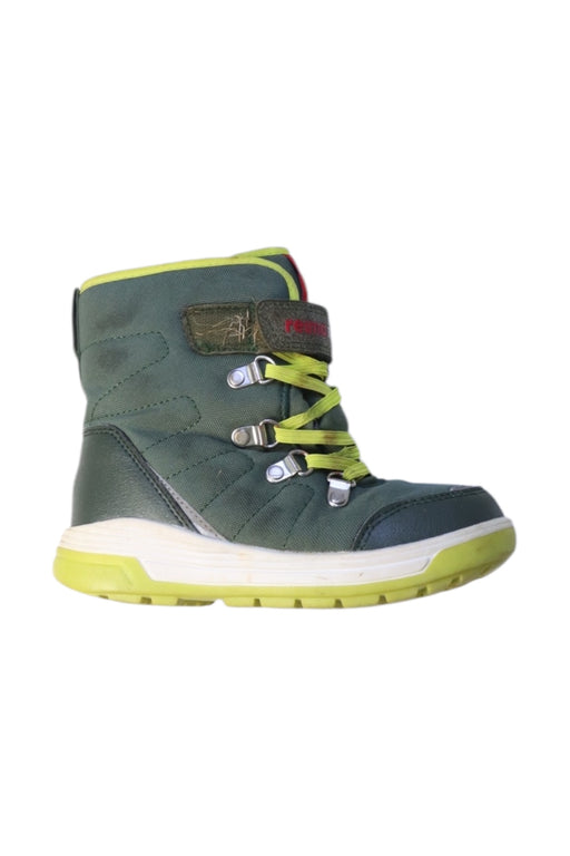 A Green Winter Boots from Reima in size 5T for neutral. (Front View)