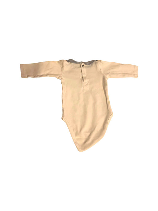 A White Long Sleeve Bodysuits from Jacadi in size 0-3M for boy. (Back View)