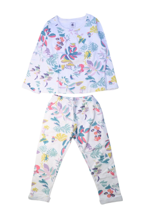 A Multicolour Pyjama Sets from Petit Bateau in size 3T for girl. (Front View)