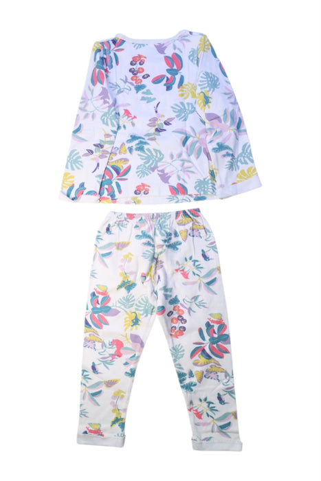 A Multicolour Pyjama Sets from Petit Bateau in size 3T for girl. (Back View)