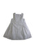 A White Sleeveless Dresses from Nanos in size 4T for girl. (Back View)