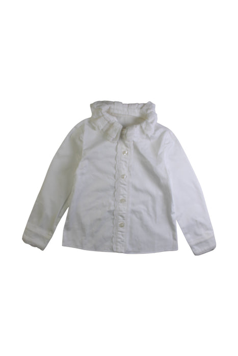 A White Long Sleeve Shirts from Nicholas & Bears in size 4T for girl. (Front View)