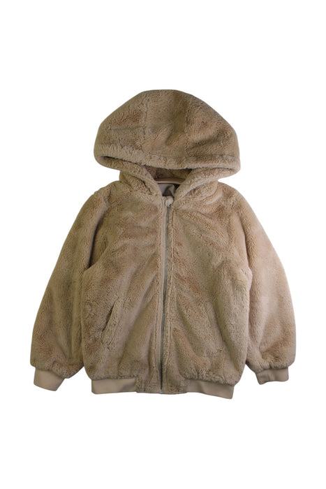 A Beige Puffer/Quilted Jackets from Seed in size 8Y for girl. (Back View)