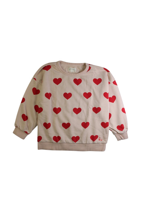 A Beige Crewneck Sweatshirts from Konges Sløjd in size 5T for girl. (Front View)