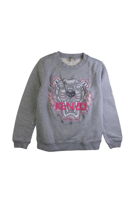 A Grey Crewneck Sweatshirts from Kenzo in size 10Y for girl. (Front View)