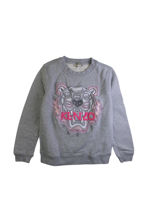A Grey Crewneck Sweatshirts from Kenzo in size 10Y for girl. (Front View)