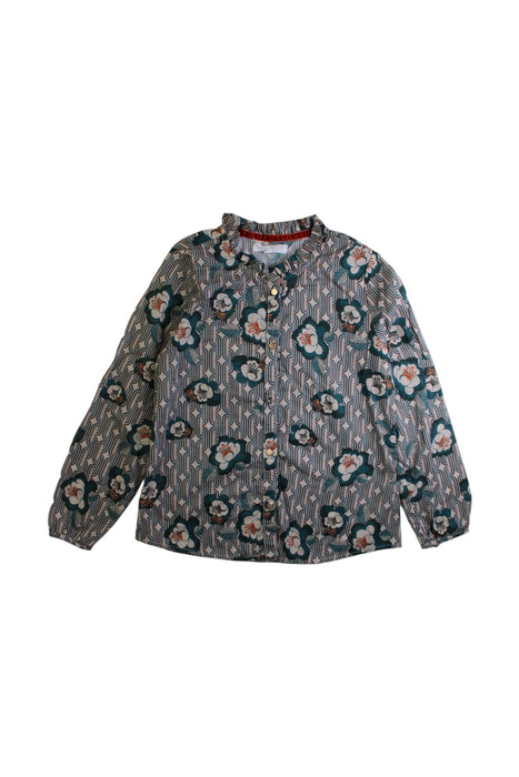 A Multicolour Long Sleeve Shirts from Excuse My French in size 8Y for girl. (Front View)