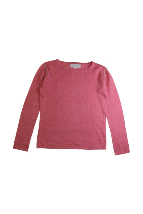 A Pink Knit Sweaters from Excuse My French in size 8Y for girl. (Front View)