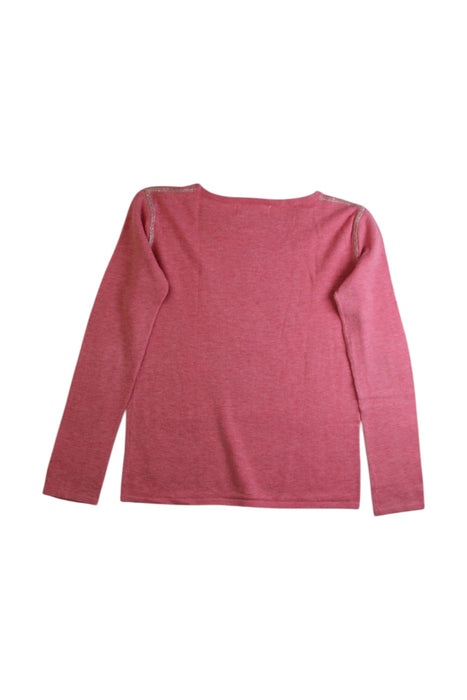 A Pink Knit Sweaters from Excuse My French in size 8Y for girl. (Back View)