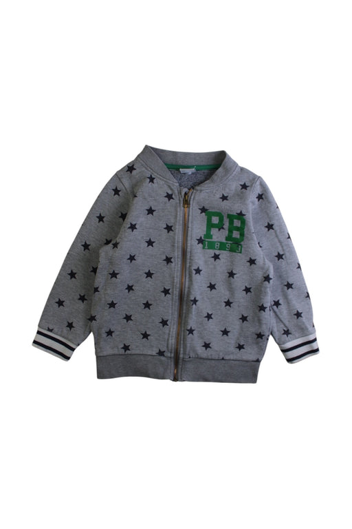 A Grey Lightweight Jackets from Petit Bateau in size 3T for boy. (Front View)