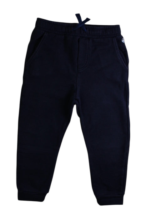 A Navy Sweatpants from Petit Bateau in size 4T for boy. (Front View)